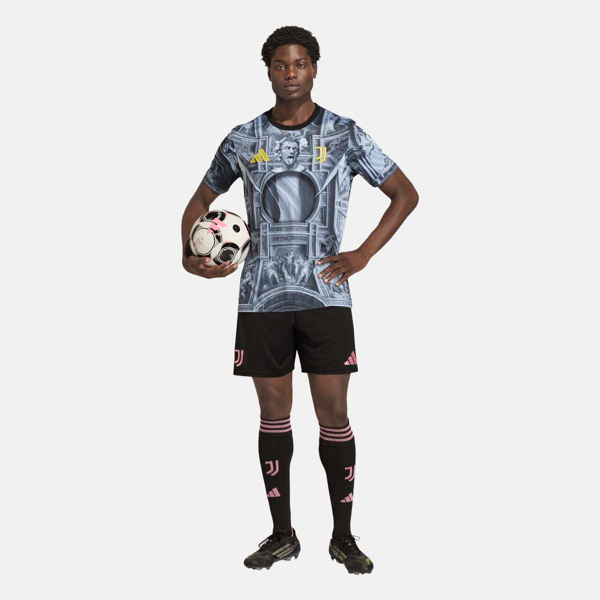 T-shirt de Homem Juventus FC 2025-2026 Pre Match Preto-5