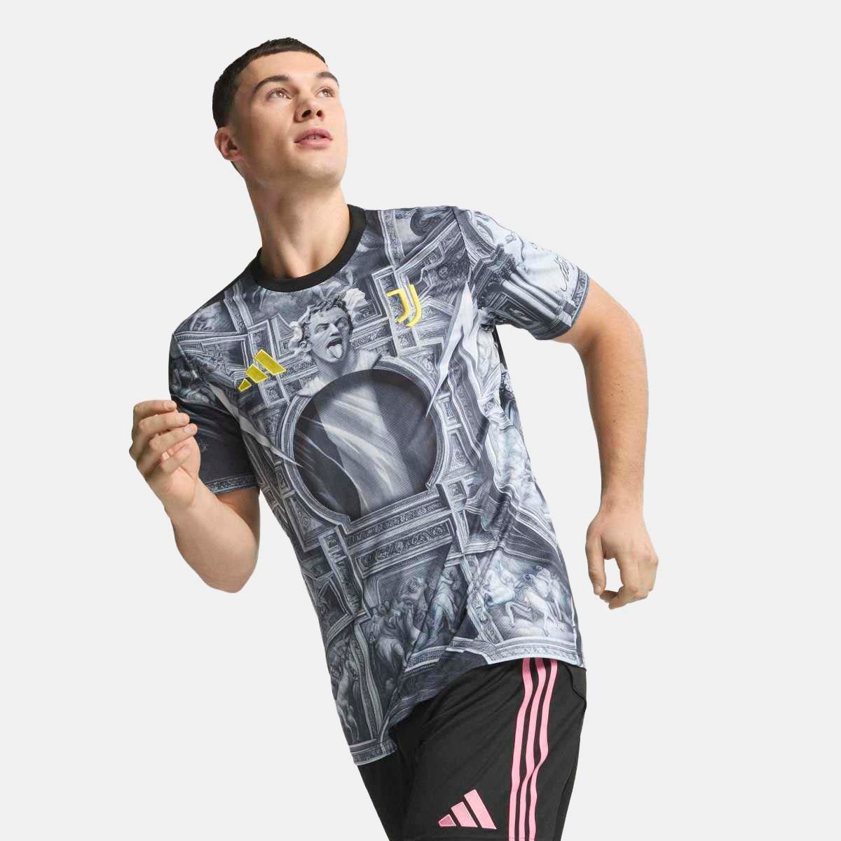 T-shirt de Homem Juventus FC 2025-2026 Pre Match Preto-8