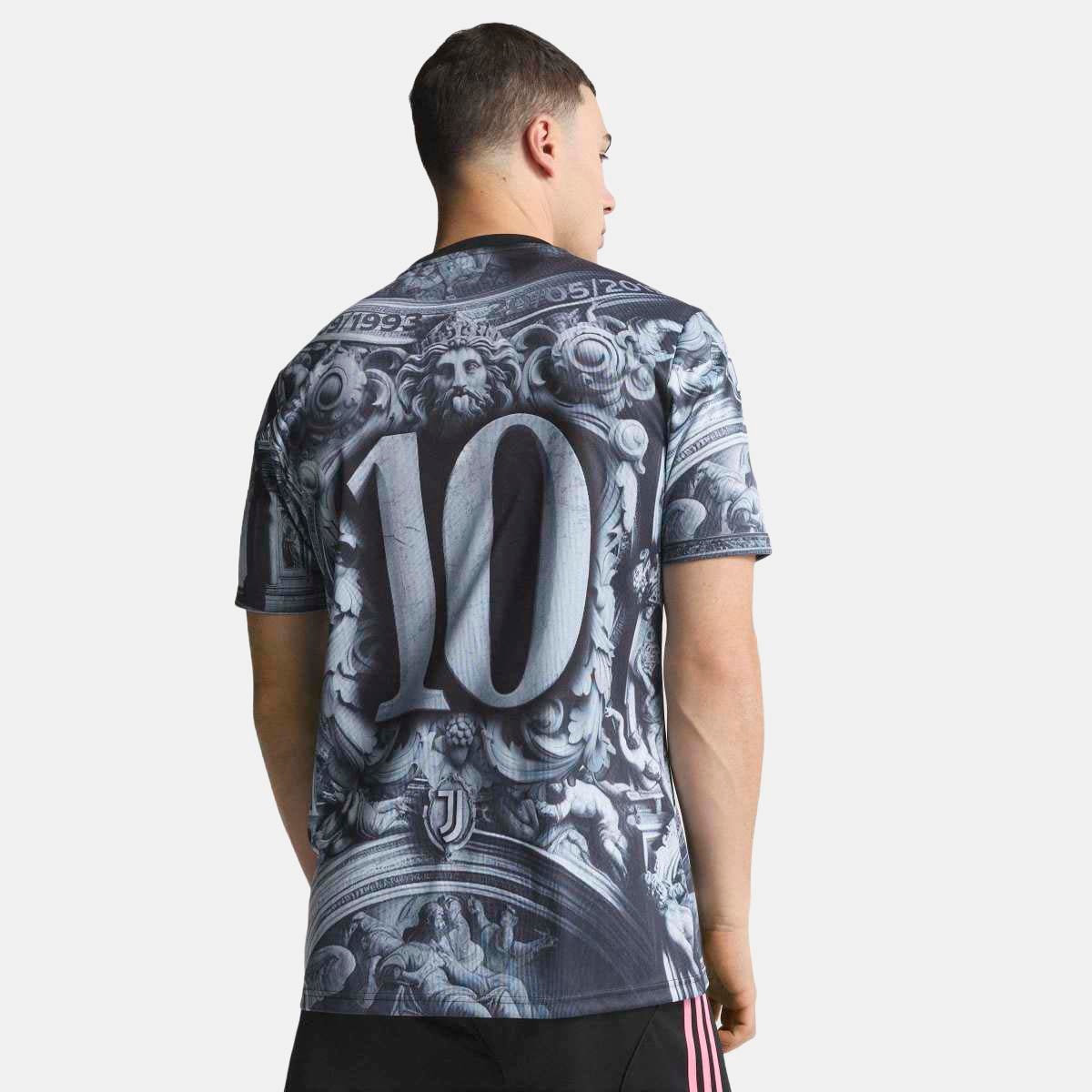 T-shirt de Homem Juventus FC 2025-2026 Pre Match Preto-9