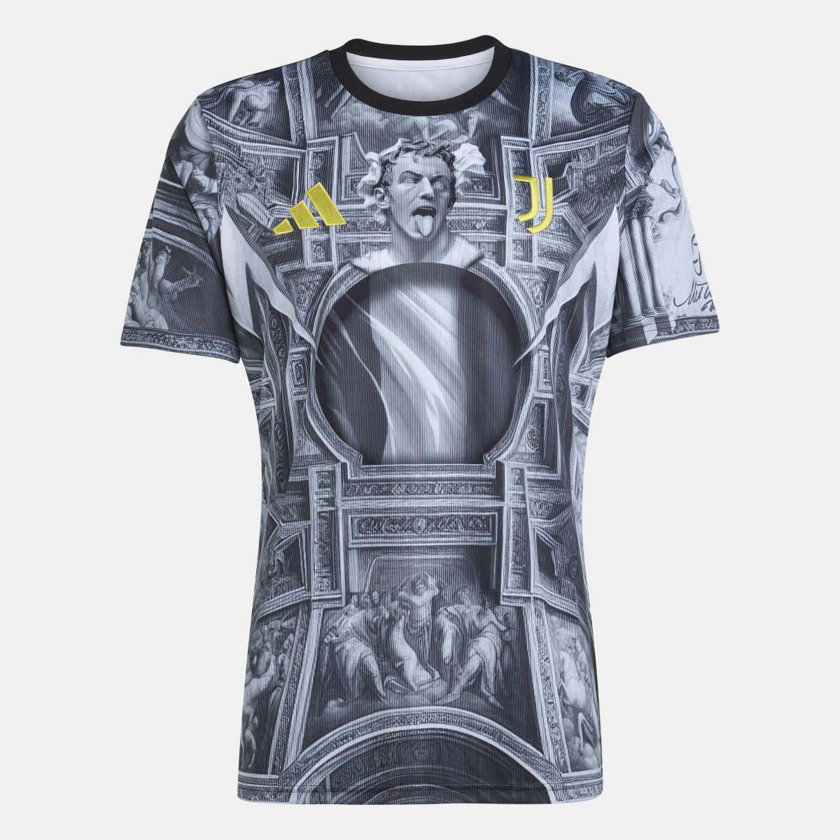 T-shirt de Homem Juventus FC 2025-2026 Pre Match Preto-11