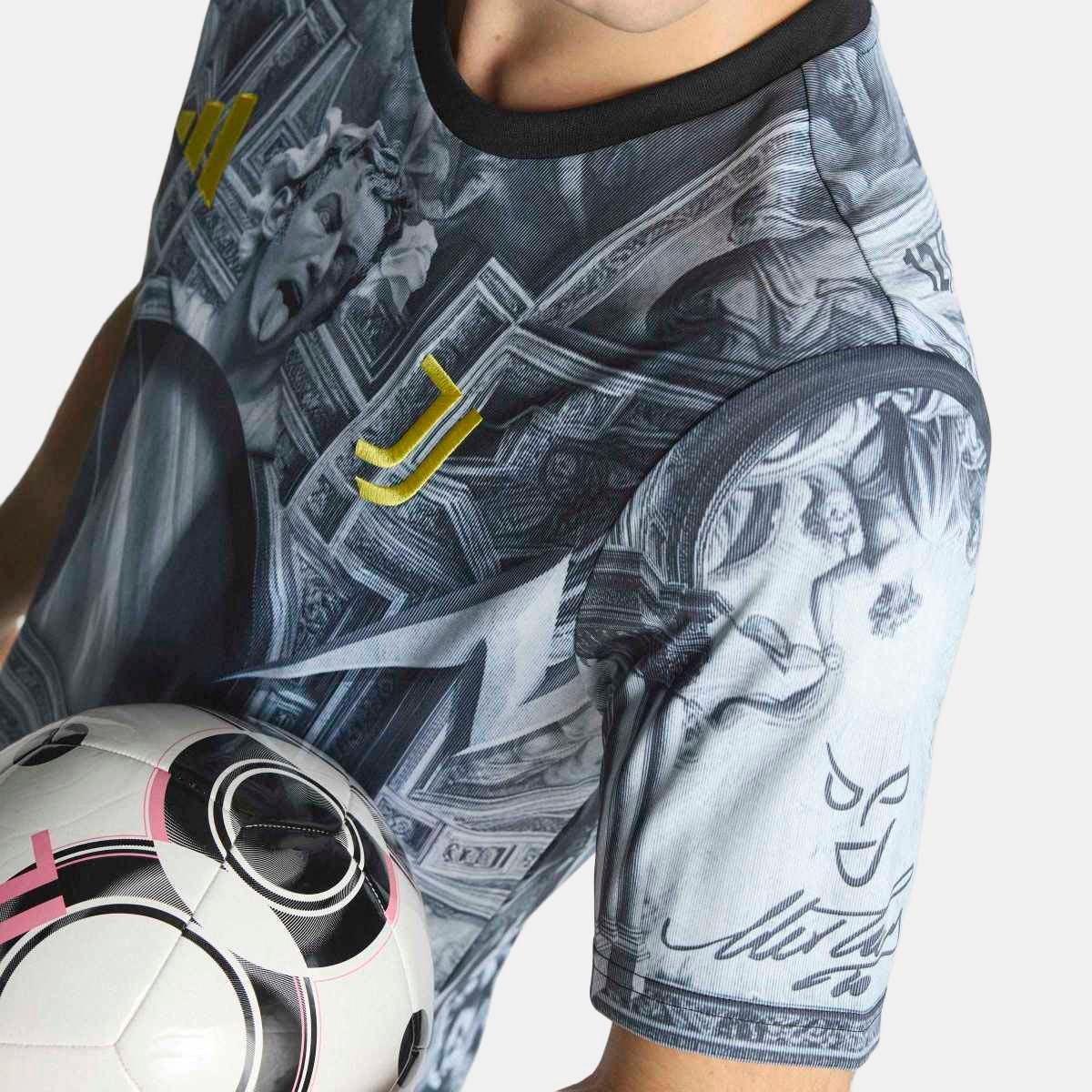 T-shirt de Homem Juventus FC 2025-2026 Pre Match Preto-16