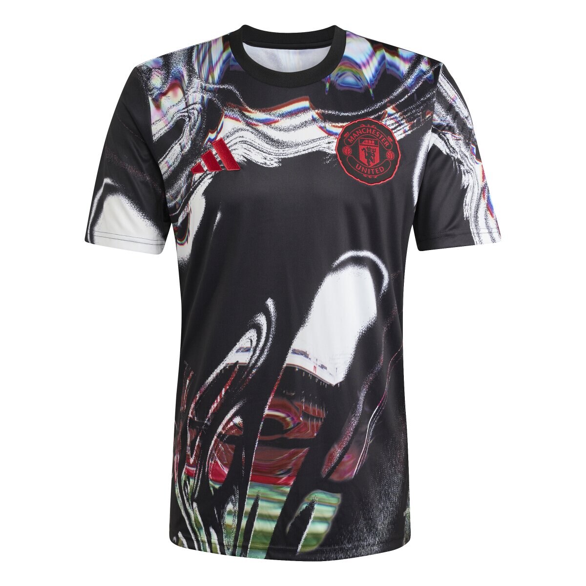 T-shirt de Homem Manchester United FC 2025-2026 Pre Match Vermelho / Branco-2