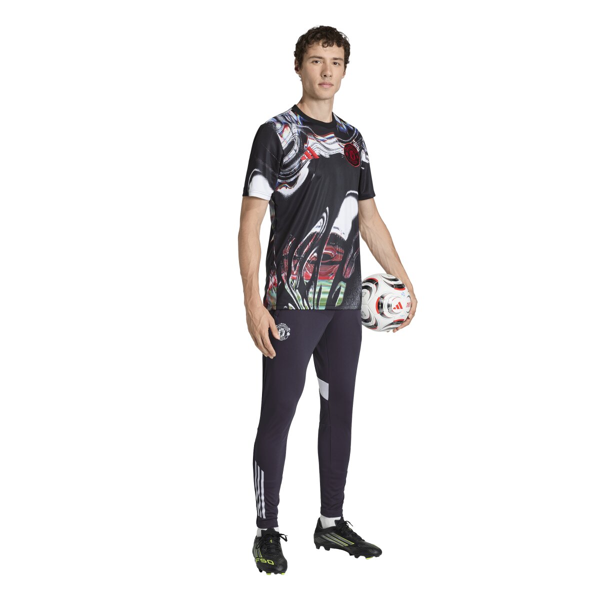 T-shirt de Homem Manchester United FC 2025-2026 Pre Match Vermelho / Branco-5