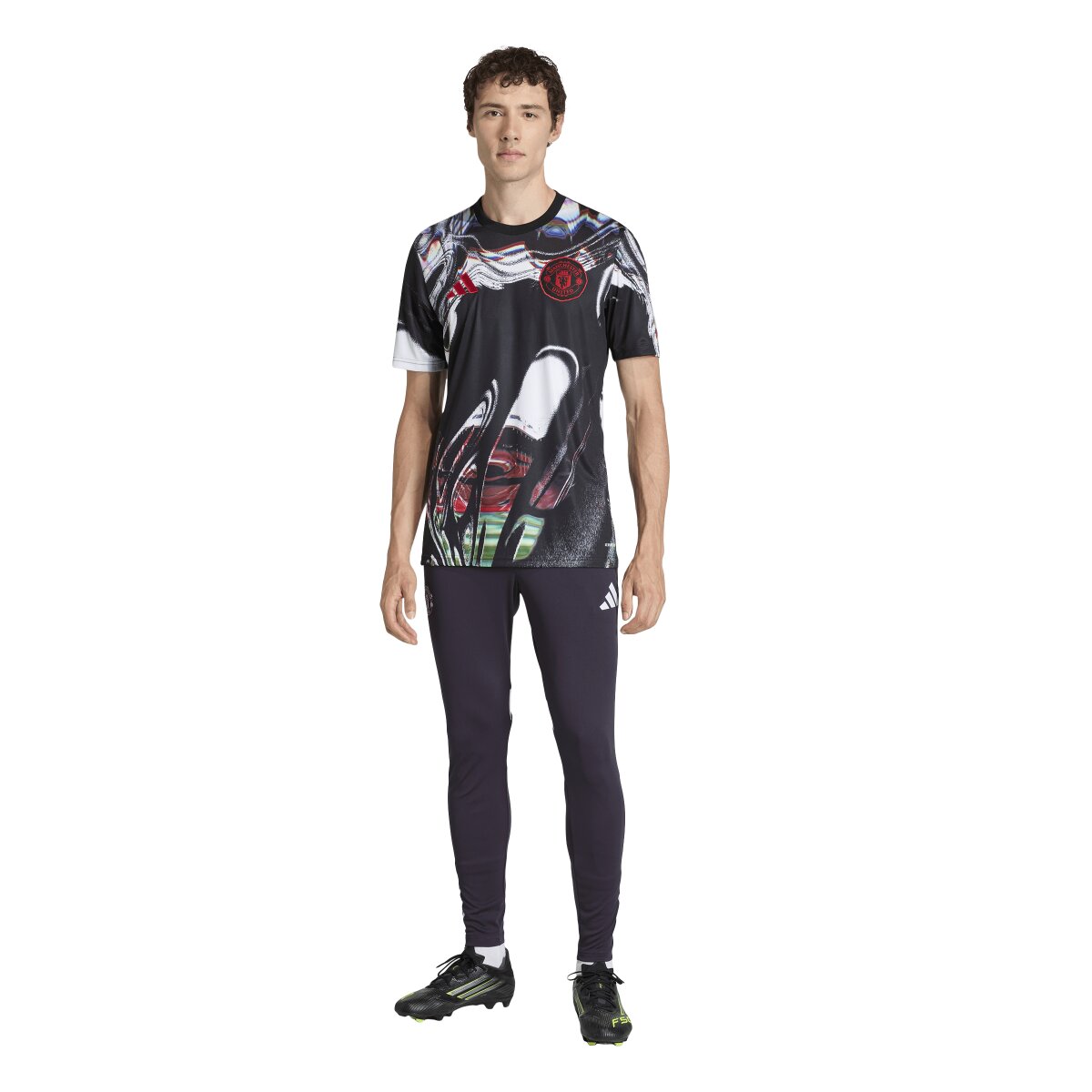 T-shirt de Homem Manchester United FC 2025-2026 Pre Match Vermelho / Branco-6