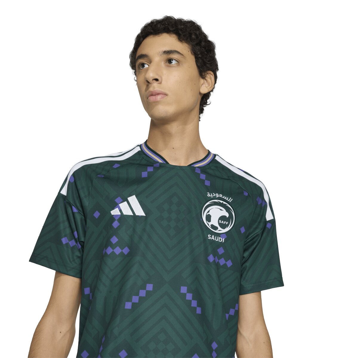 T-shirt de Homem 1.º Equipamento Arábia Saudita Mundial 2026 Branco-5