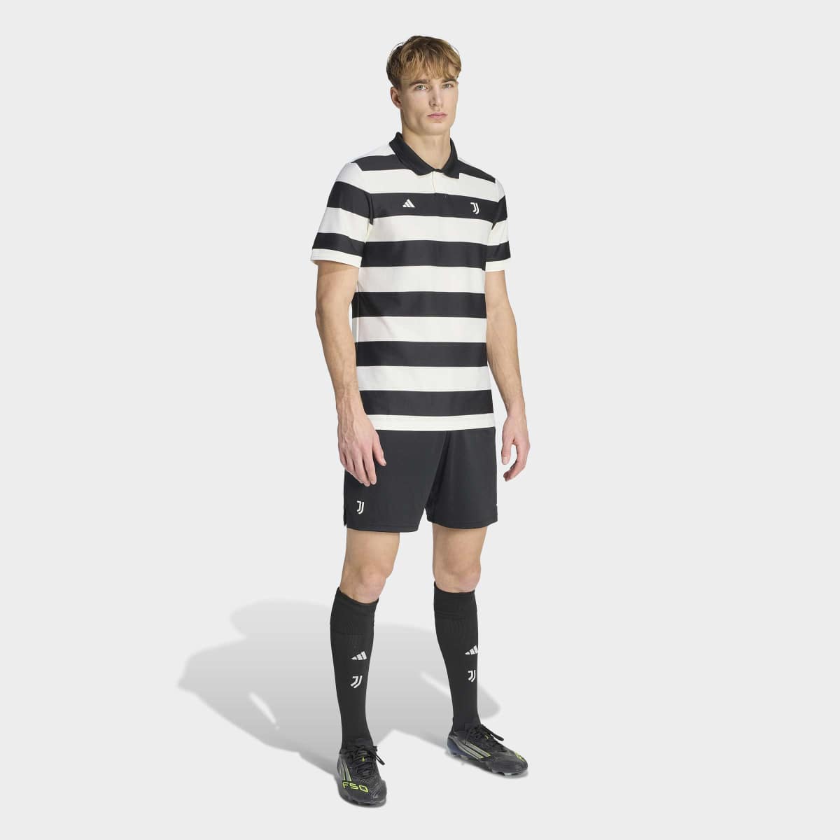 T-shirt de Homem Juventus FC 2025-2026 Sgura Authentic Preto / Branco-4
