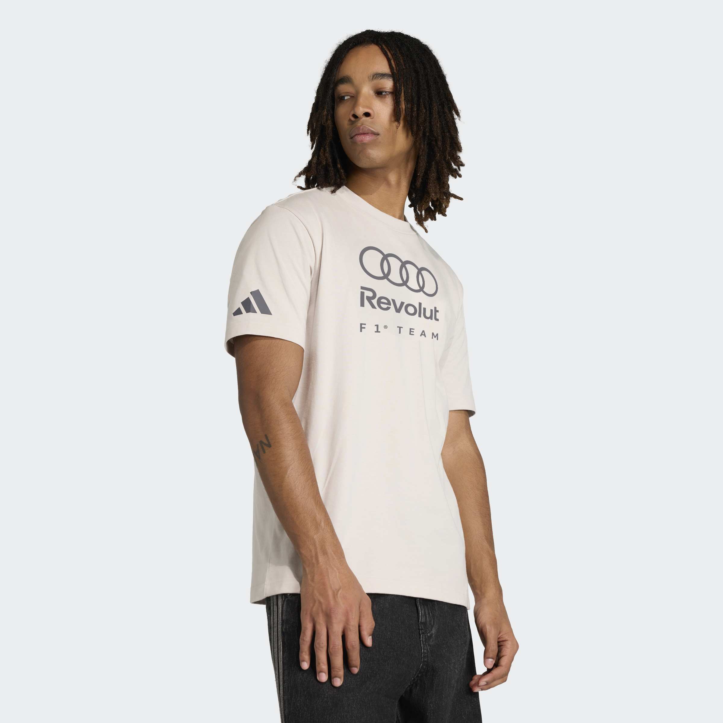 T-shirt de Homem Audi F1 2026 Graphic Areia-3