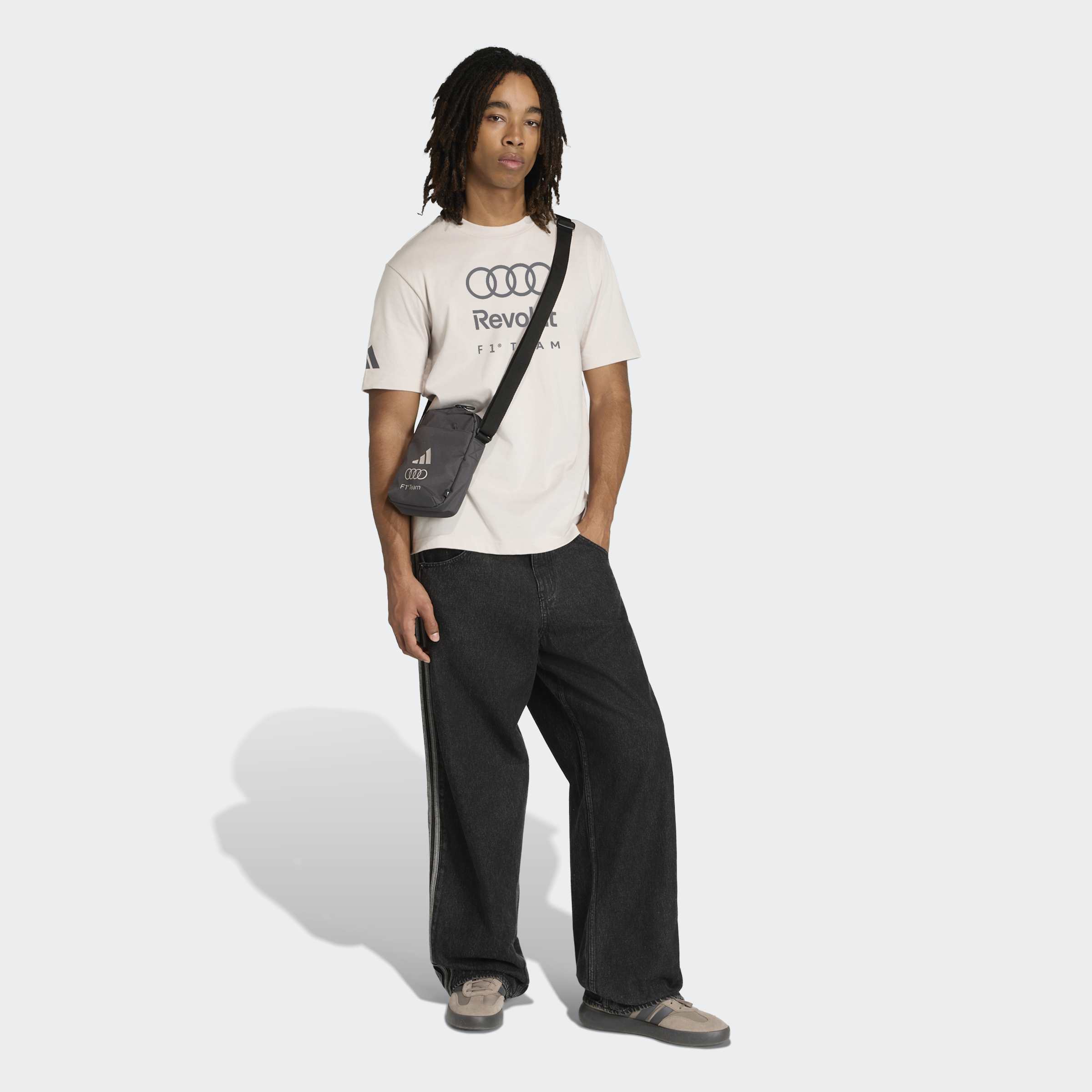 T-shirt de Homem Audi F1 2026 Graphic Areia-4