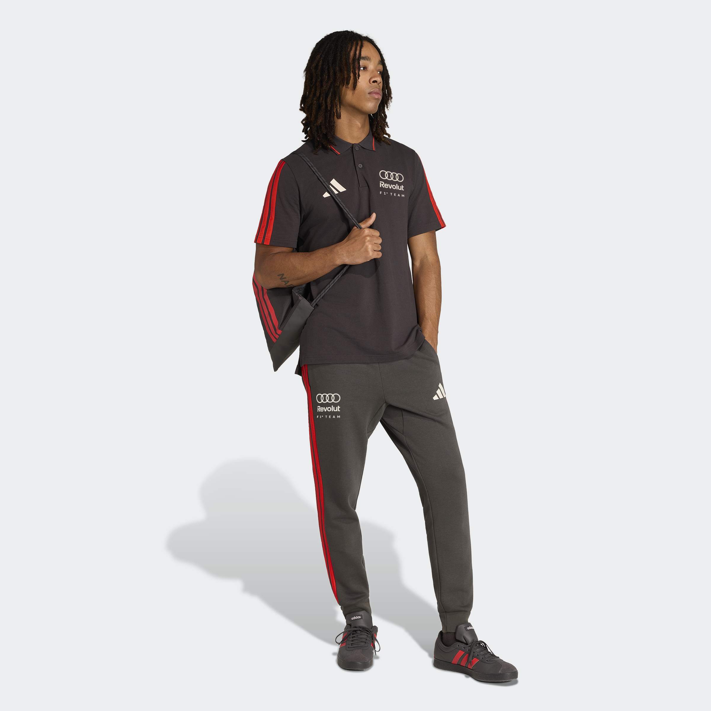 Polo de Homem DNA Audi F1 2026 Preto-4