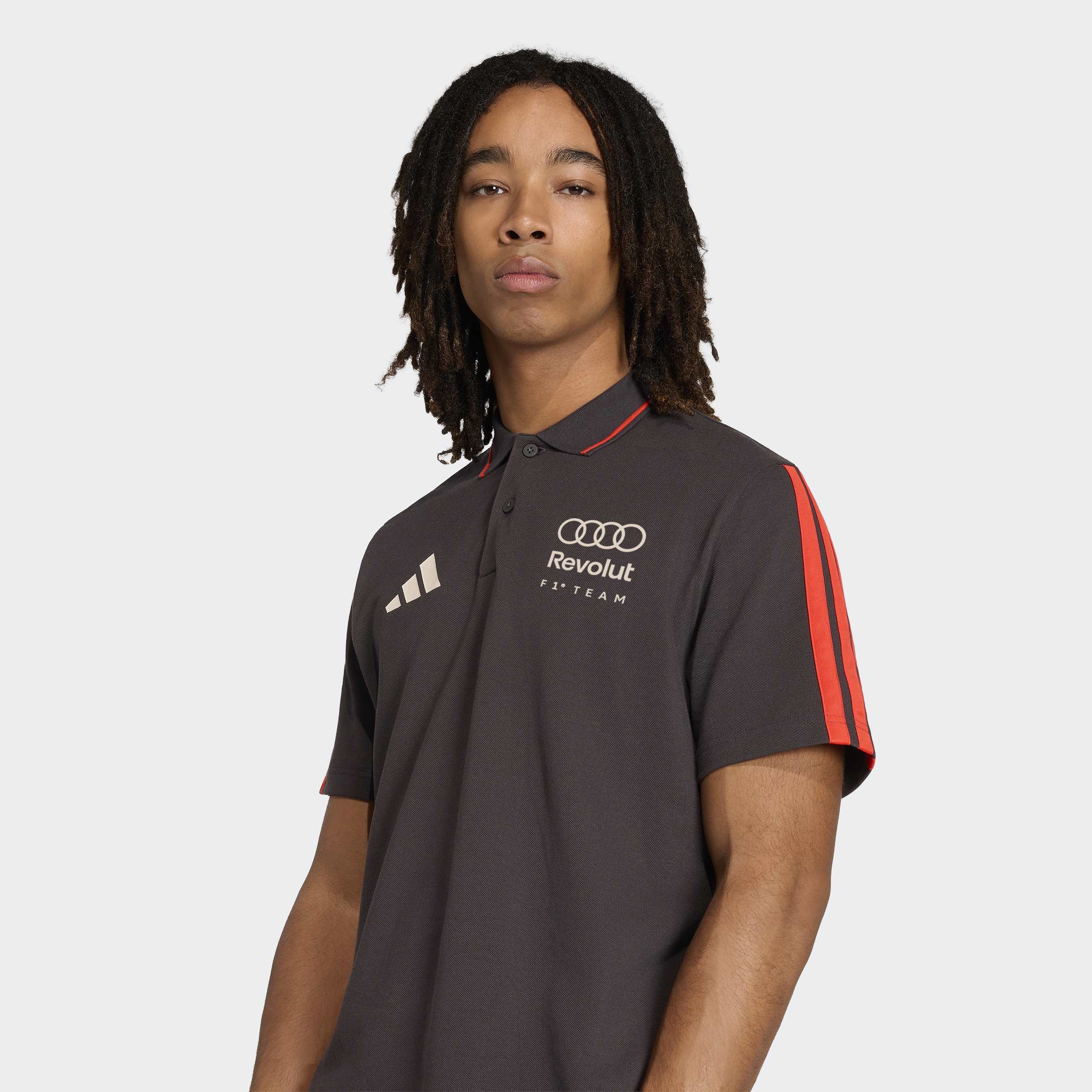 Polo de Homem DNA Audi F1 2026 Preto-6