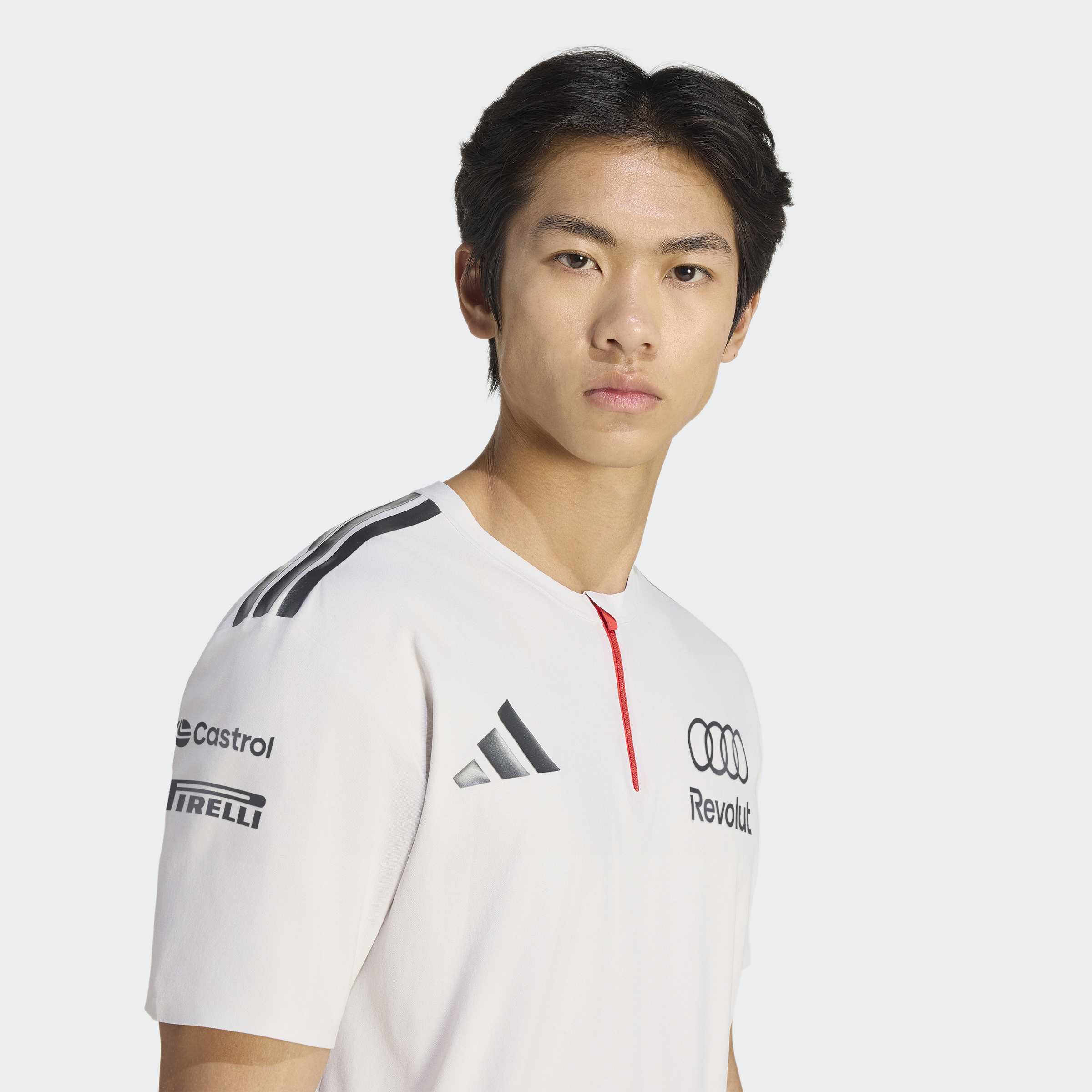 Polo de Homem Audi F1 2026 Areia-5