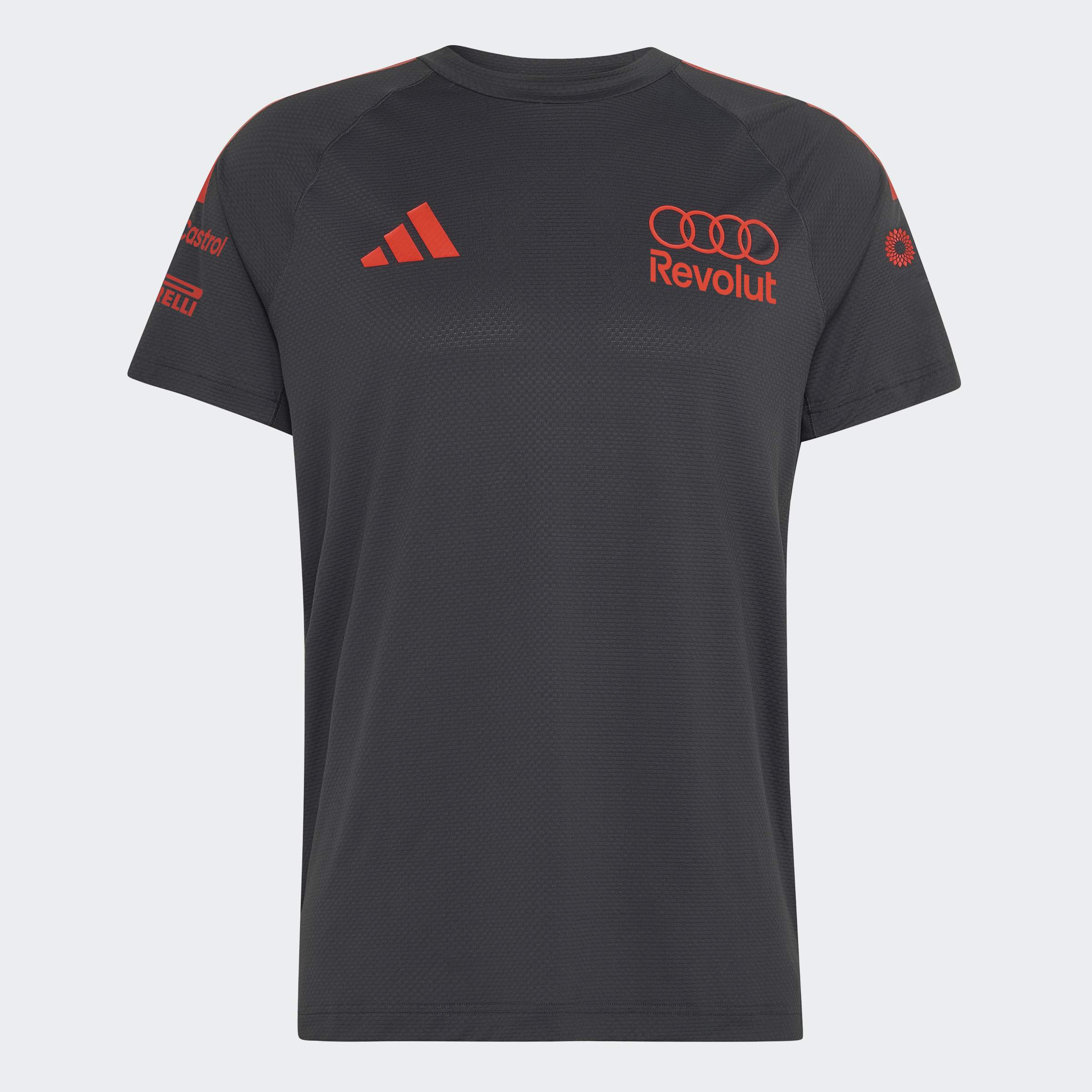T-shirt de Homem Audi F1 2026 Preto / Vermelho-6