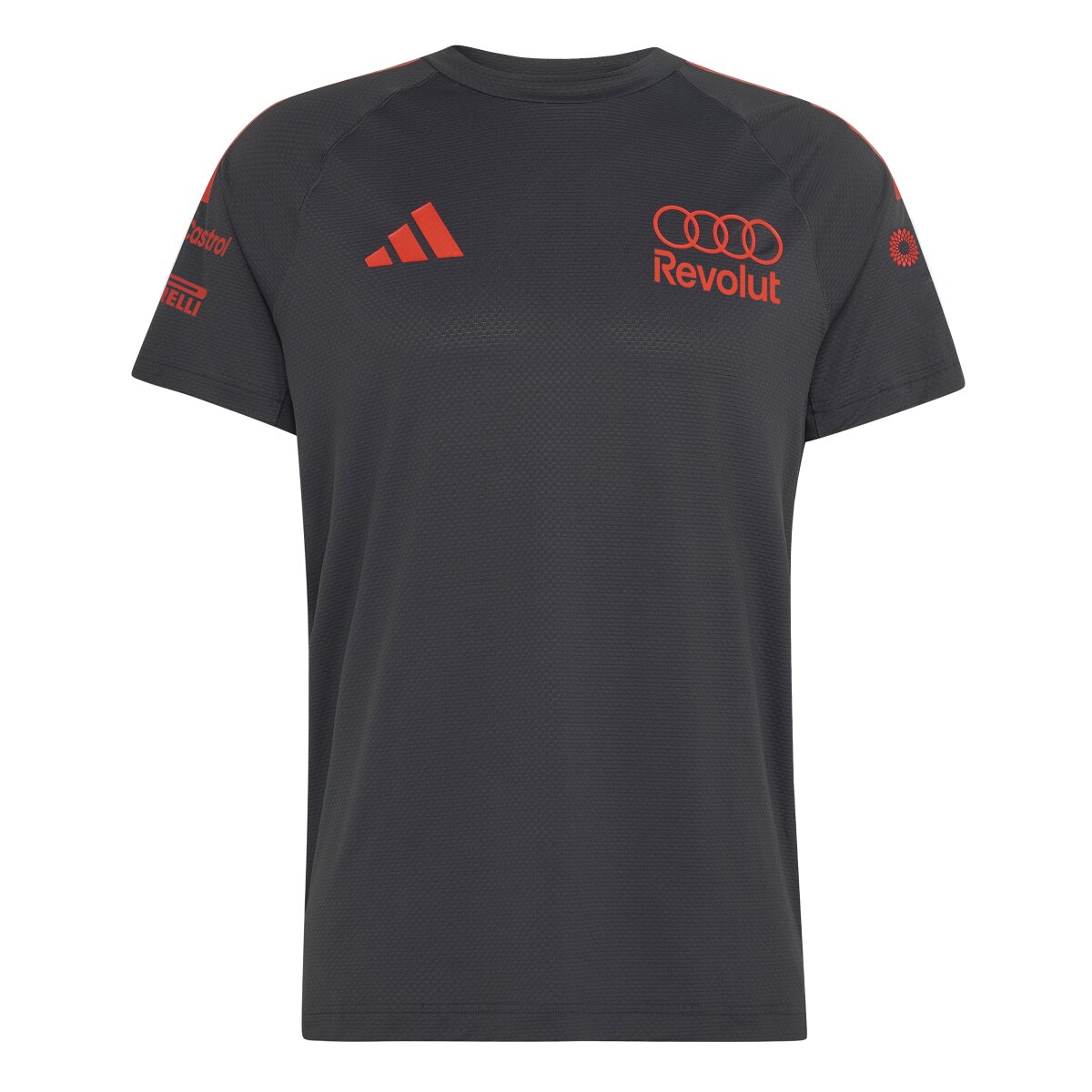 T-shirt de Homem Audi F1 2026 Preto / Vermelho-12