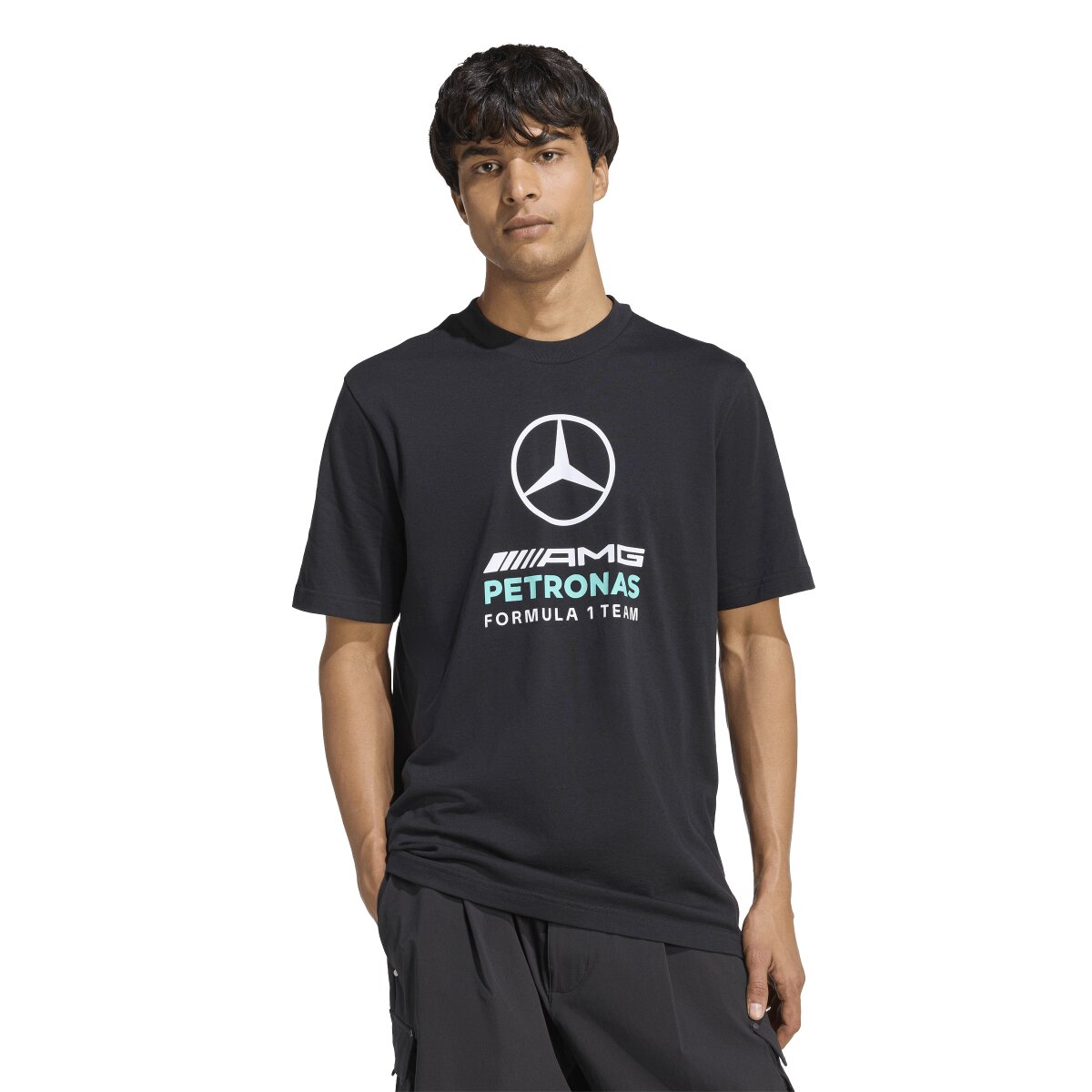 T-shirt de Homem Mercedes F1 2026 Preto / Verde-1