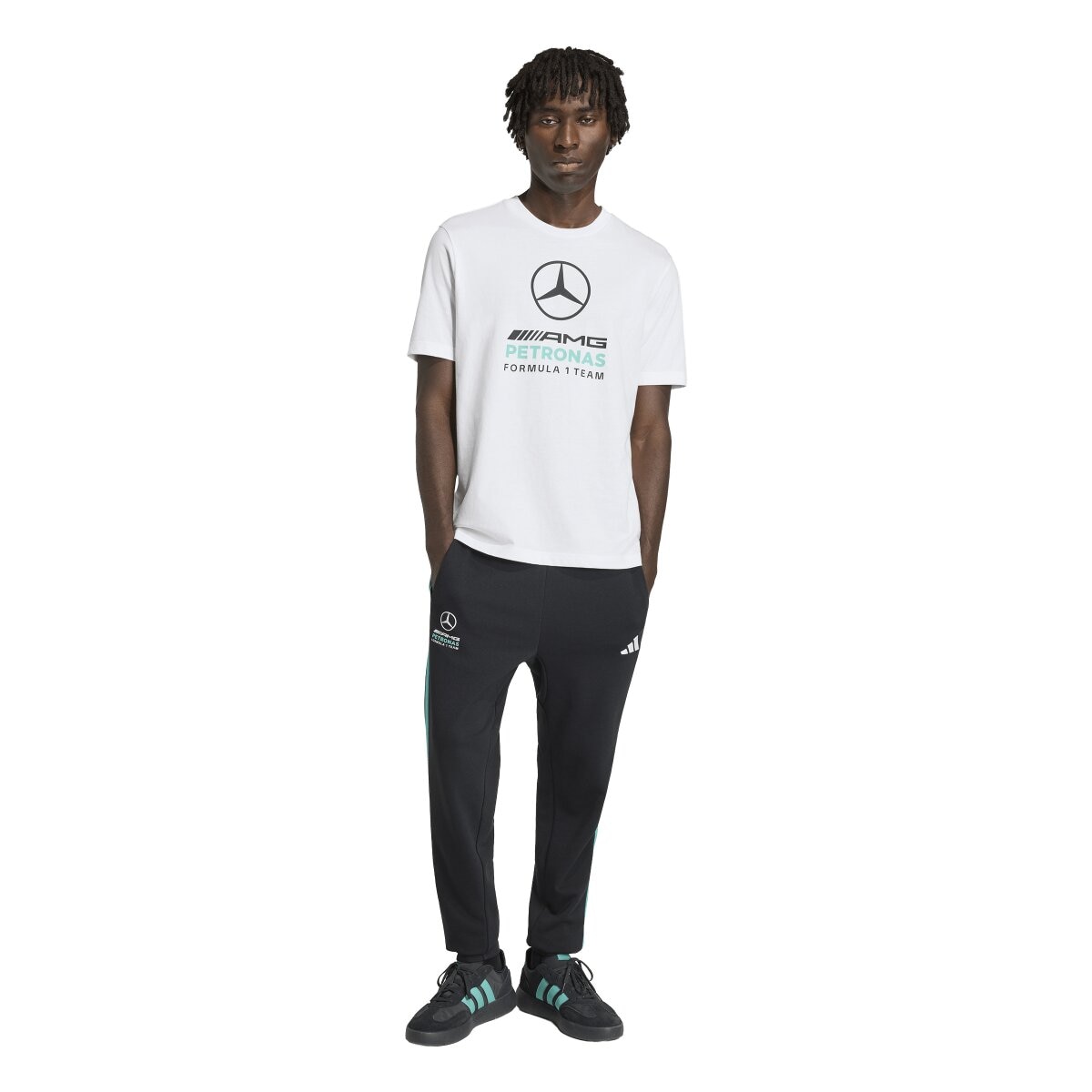 T-shirt de Homem Mercedes F1 2026 Branco / Verde-3