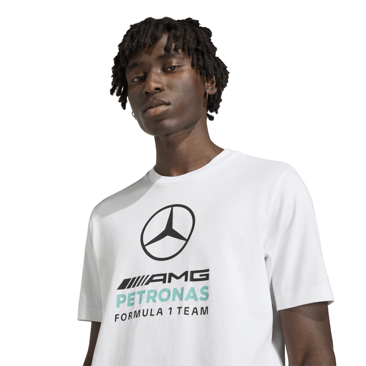 T-shirt de Homem Mercedes F1 2026 Branco / Verde-4