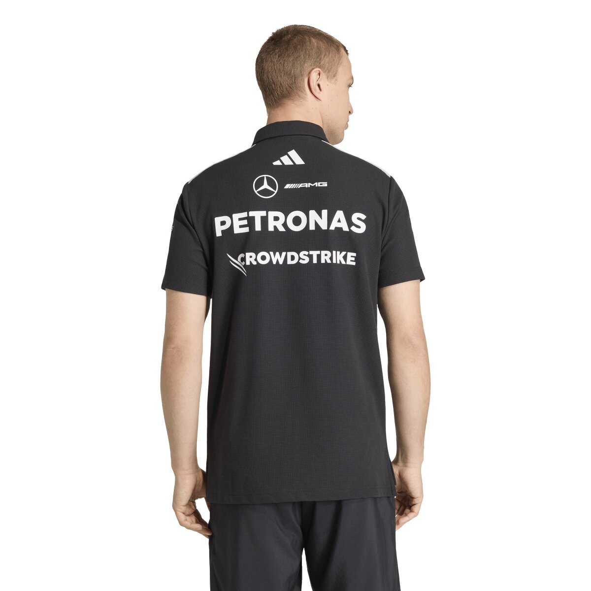 Polo de Homem Mercedes F1 2026 Preto-2