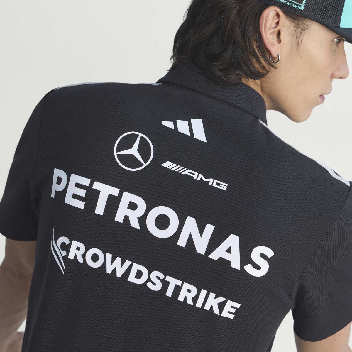 Polo de Homem Mercedes F1 2026 Preto-4