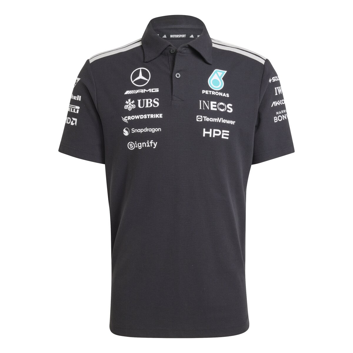 Polo de Homem Mercedes F1 2026 Preto-11