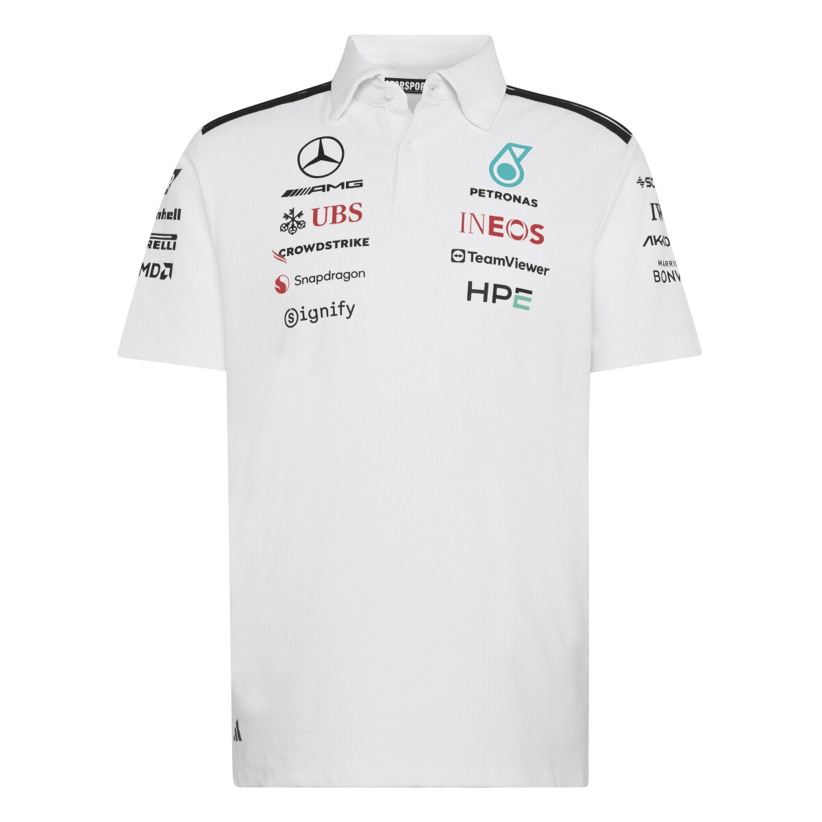 POLO de Homem Mercedes F1 2026 Branco-7