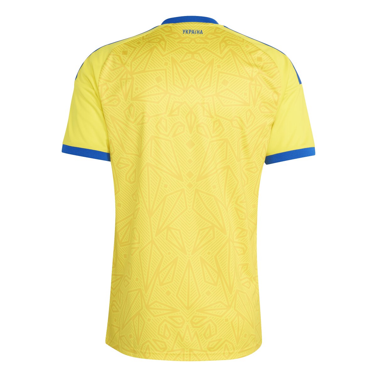 T-shirt de Homem 1.º Equipamento Ucrânia Mundial 2026 Amarelo / Azul-8