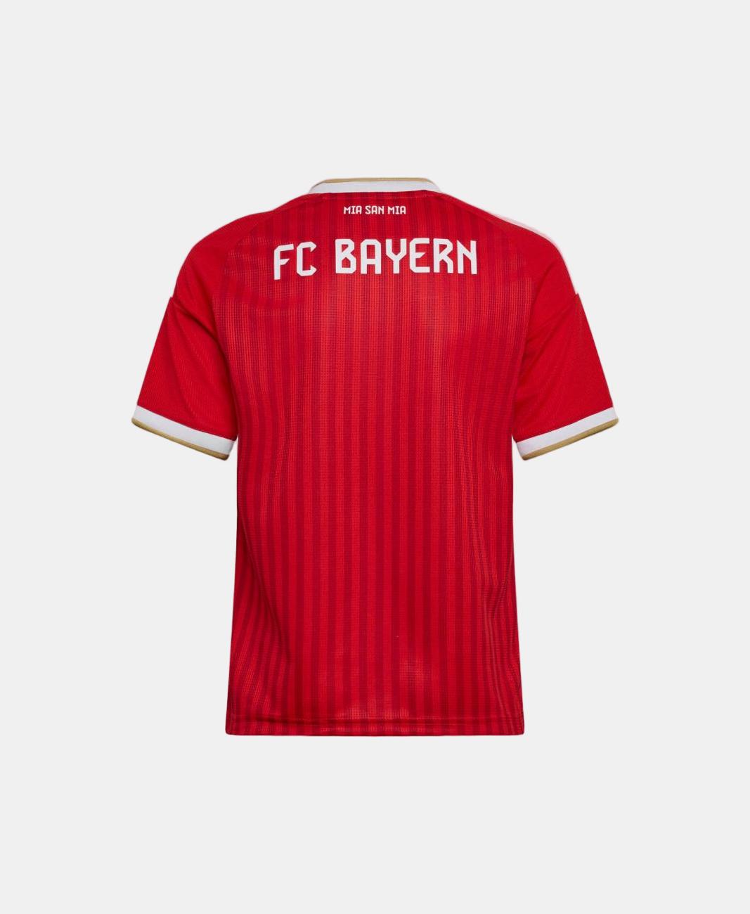 T-shirt de Menino 1.º Equipamento Bayern Munich 2026/2027 Vermelho / Branco-7