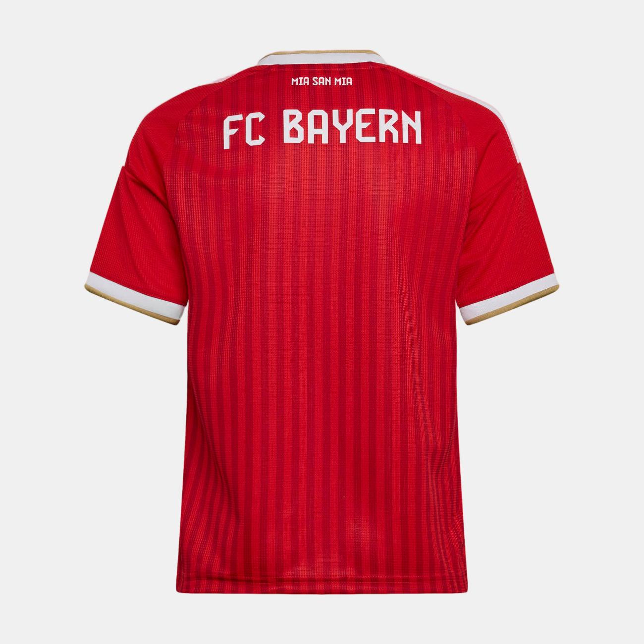 T-shirt de Menino 1.º Equipamento Bayern Munich 2026/2027 Vermelho / Branco-8