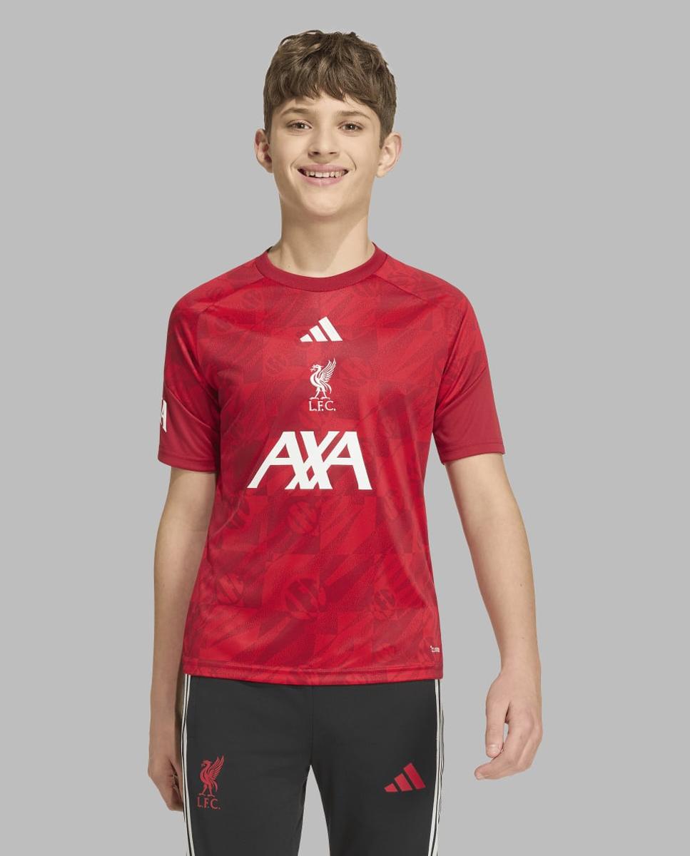 T-shirt de Menino Prematch Liverpool Fc 2026/2027 Vermelho-1