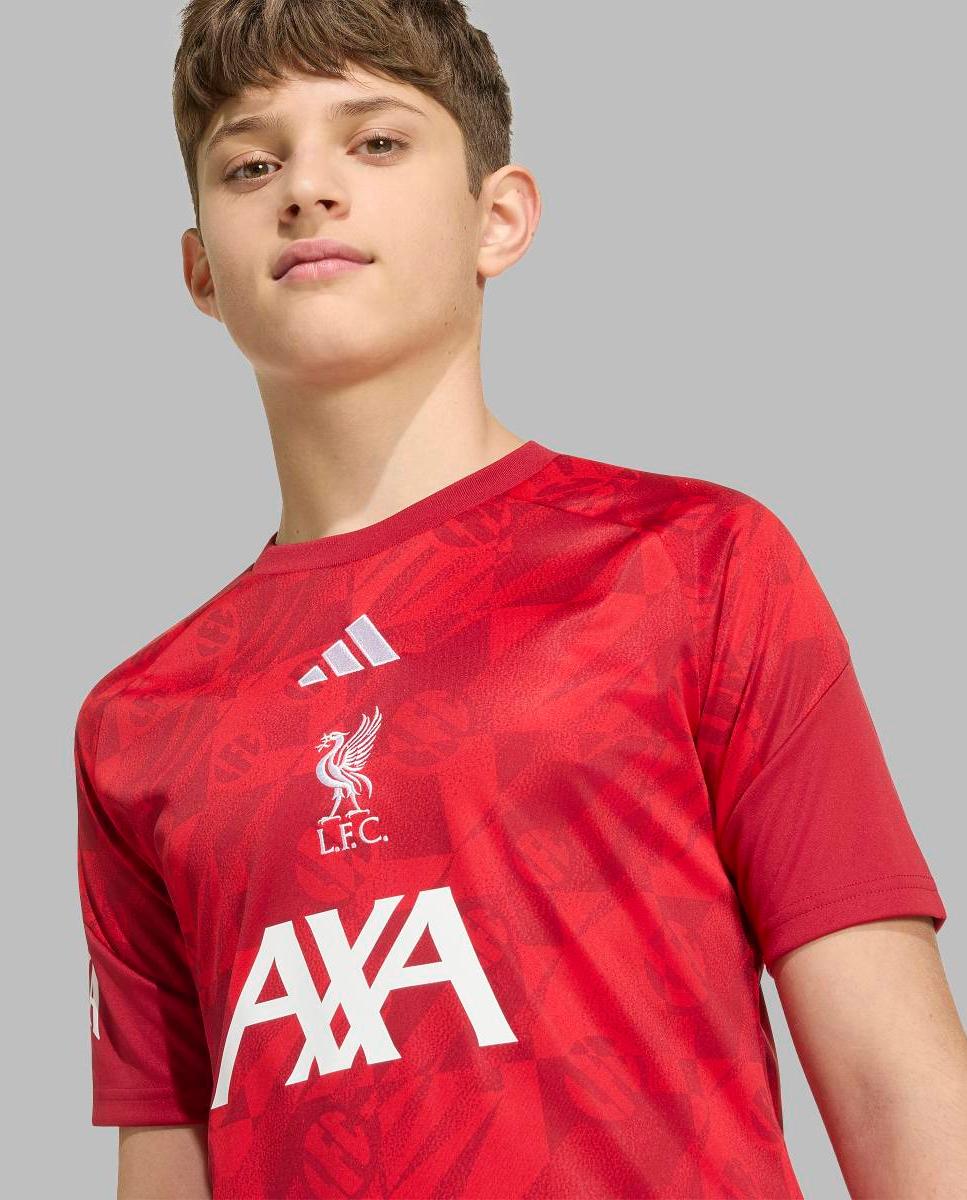 T-shirt de Menino Prematch Liverpool Fc 2026/2027 Vermelho-4