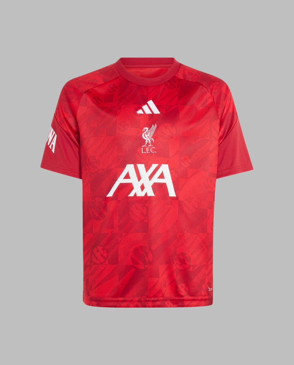T-shirt de Menino Prematch Liverpool Fc 2026/2027 Vermelho-6