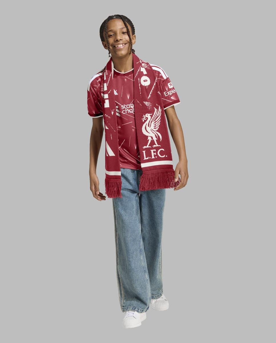 T-shirt de Menino 1.º Equipamento Liverpool Fc 2026/2027 Vermelho-3