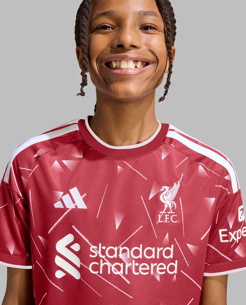 T-shirt de Menino 1.º Equipamento Liverpool Fc 2026/2027 Vermelho-4