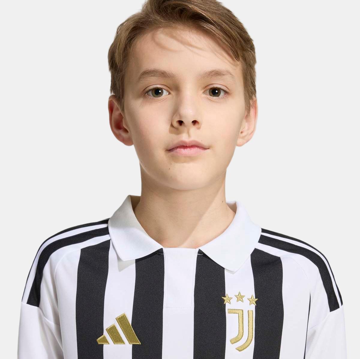 T-shirt de Menino 1.º Equipamento Juventus FC 2026/2027 Branco / Preto-4