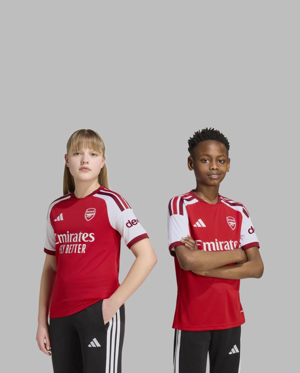 T-shirt de Criança 1.º Equipamento Arsenal FC 2026-2027 Vermelho / Branco-1