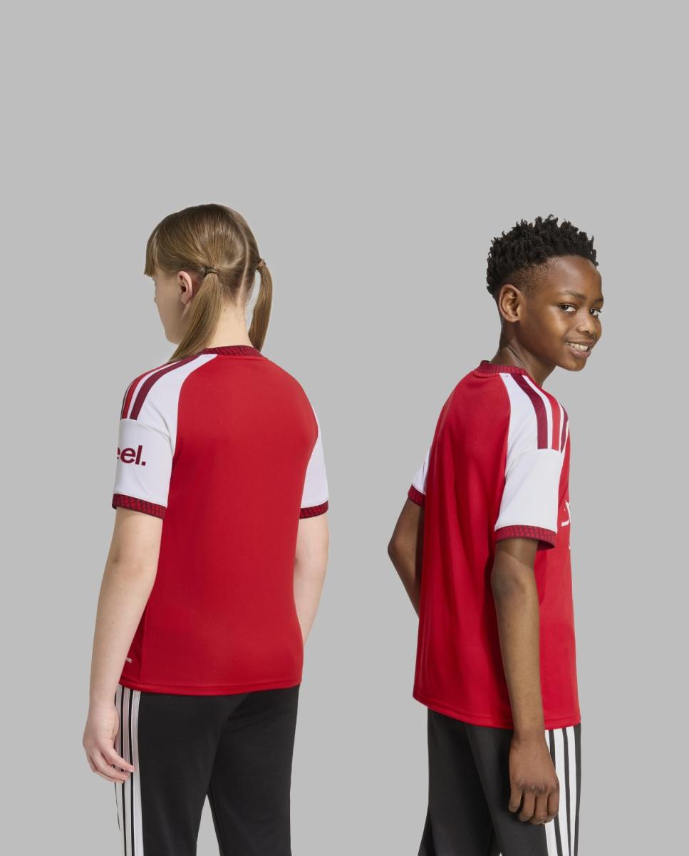 T-shirt de Criança 1.º Equipamento Arsenal FC 2026-2027 Vermelho / Branco-2