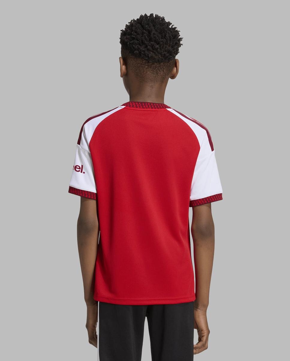 T-shirt de Criança 1.º Equipamento Arsenal FC 2026-2027 Vermelho / Branco-7