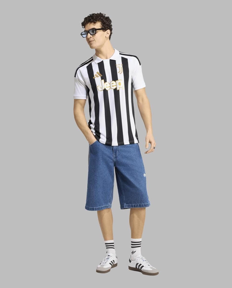 T-shirt de Homem 1.º Equipamento Juventus Fc 2026/2027 Branco / Preto-3