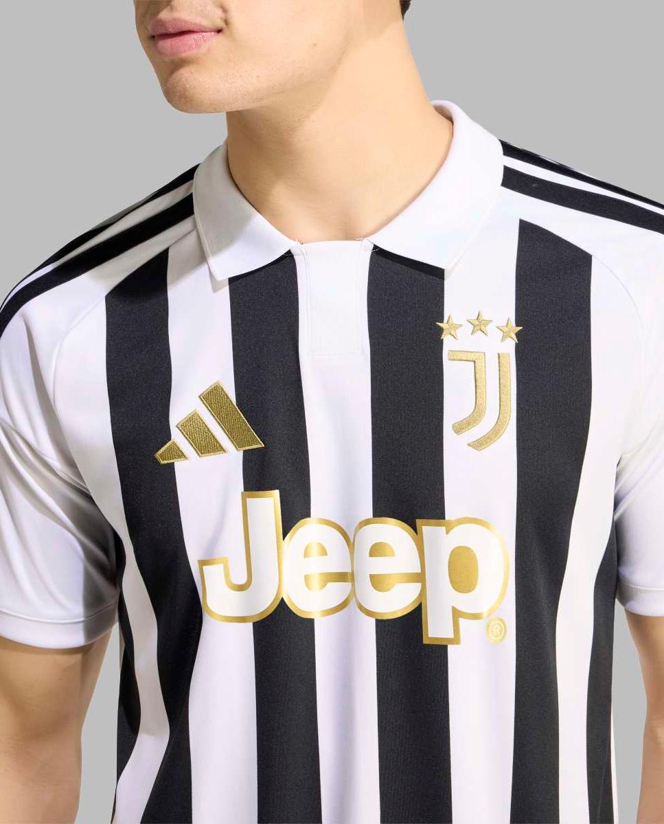 T-shirt de Homem 1.º Equipamento Juventus Fc 2026/2027 Branco / Preto-4
