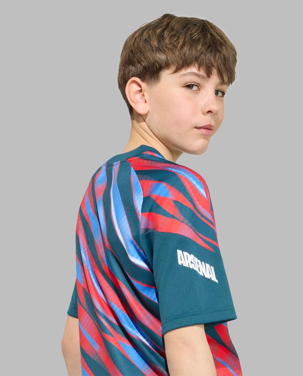 T-shirt de Menino Prematch Arsenal Fc 2026/2027 Verde-4