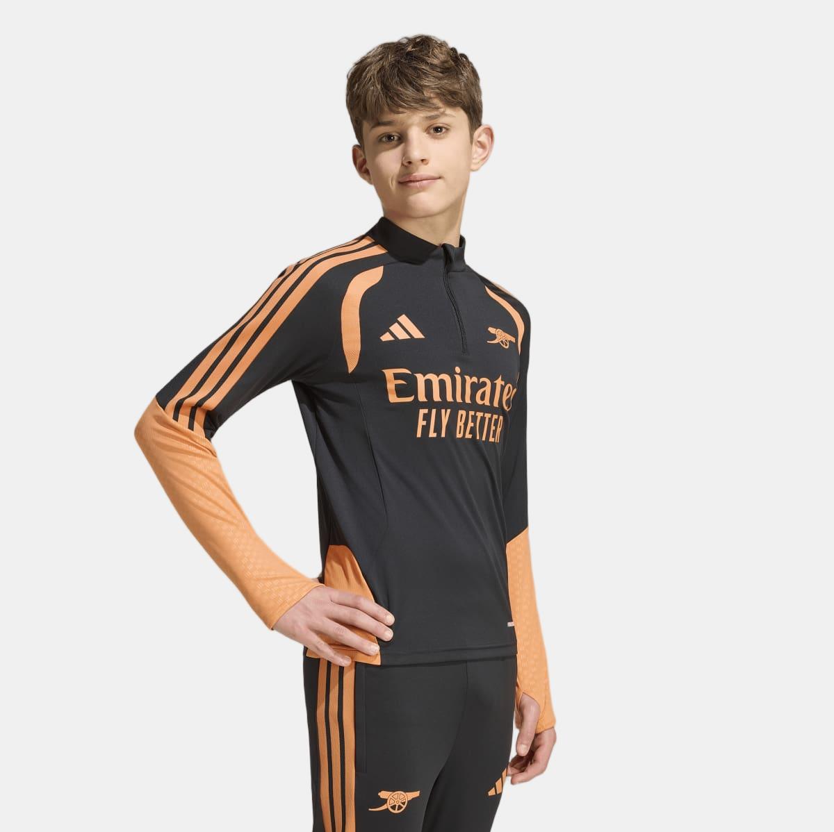 Sweatshirt Zip de Treino de Menino Arsenal Fc 2026/2027 Preto-2