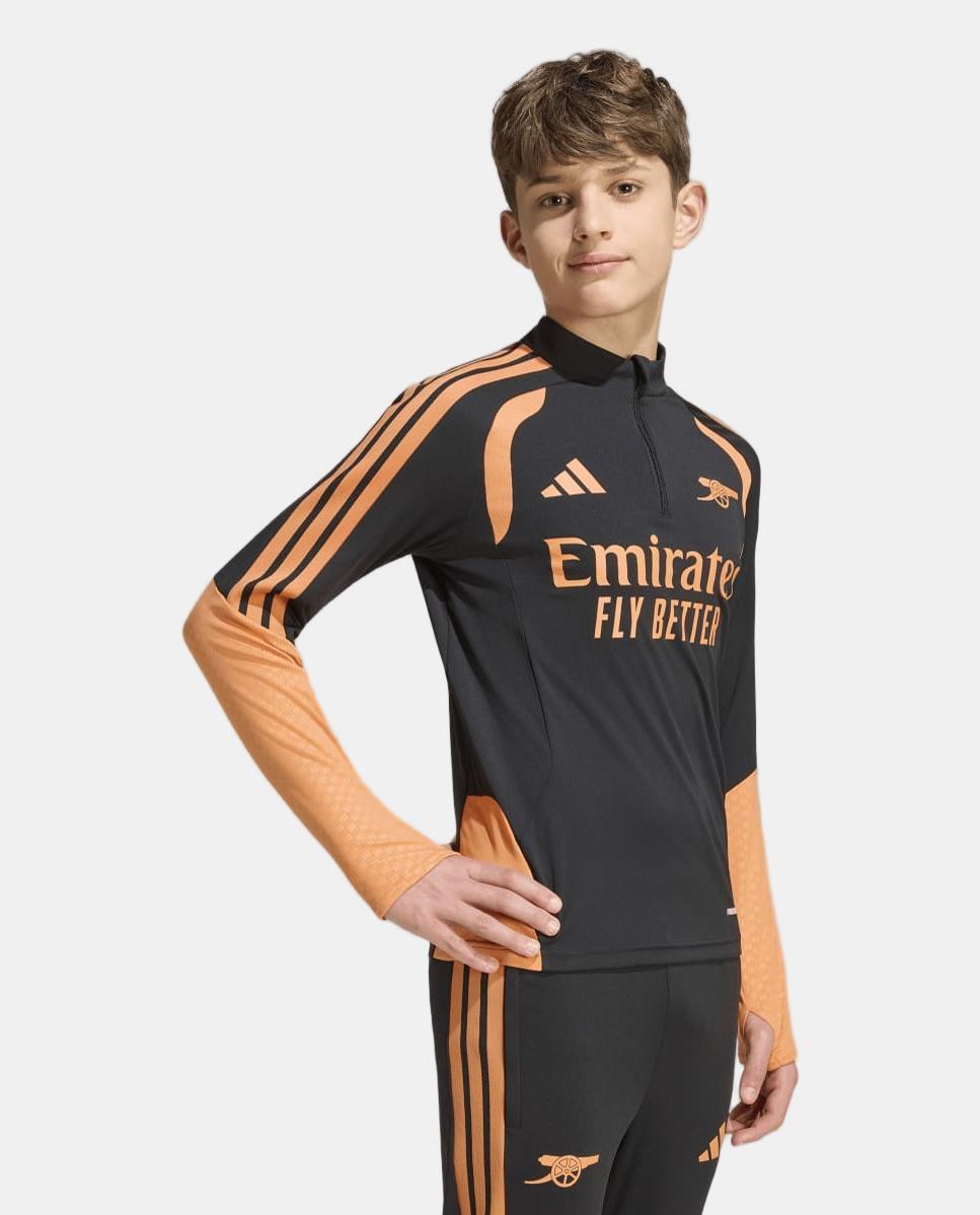 Sweatshirt Zip de Treino de Menino Arsenal Fc 2026/2027 Preto-3