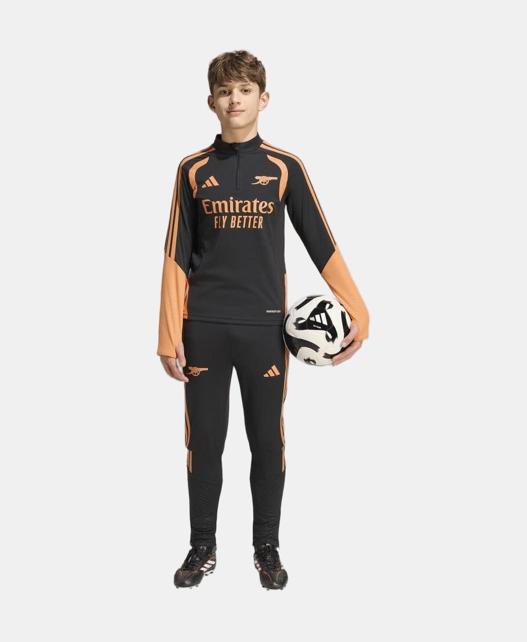 Sweatshirt Zip de Treino de Menino Arsenal Fc 2026/2027 Preto-5