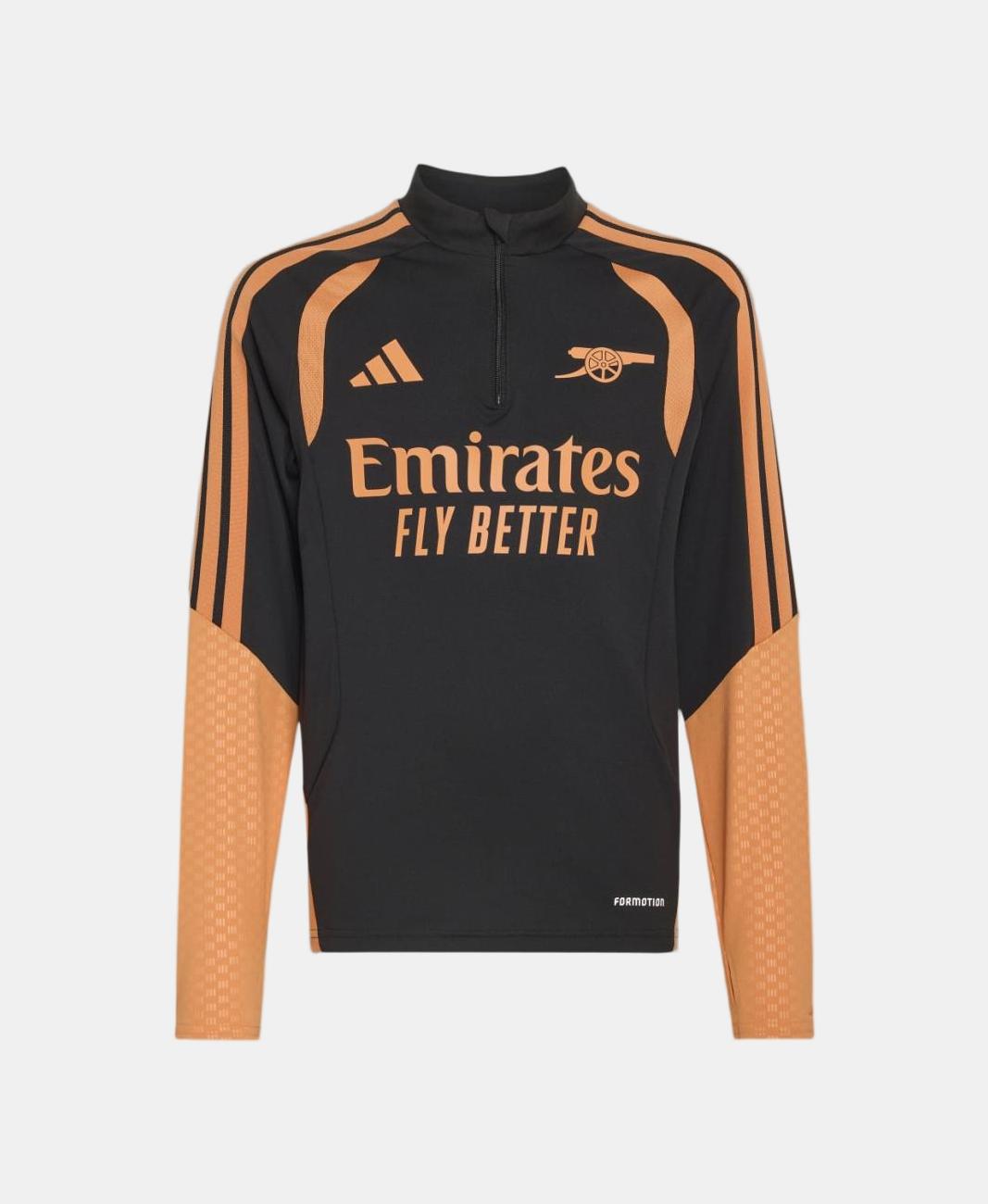 Sweatshirt Zip de Treino de Menino Arsenal Fc 2026/2027 Preto-8