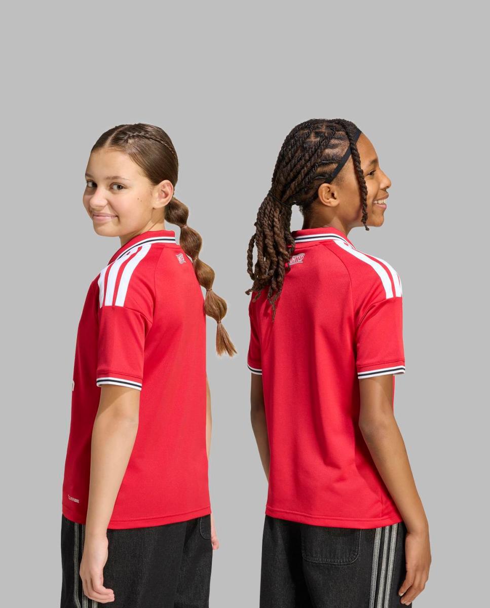 T-shirt de Menino 1.º Equipamento Manchester United Fc 2026/2027 Vermelho-2