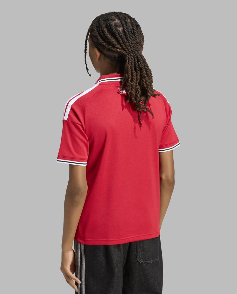 T-shirt de Menino 1.º Equipamento Manchester United Fc 2026/2027 Vermelho-4