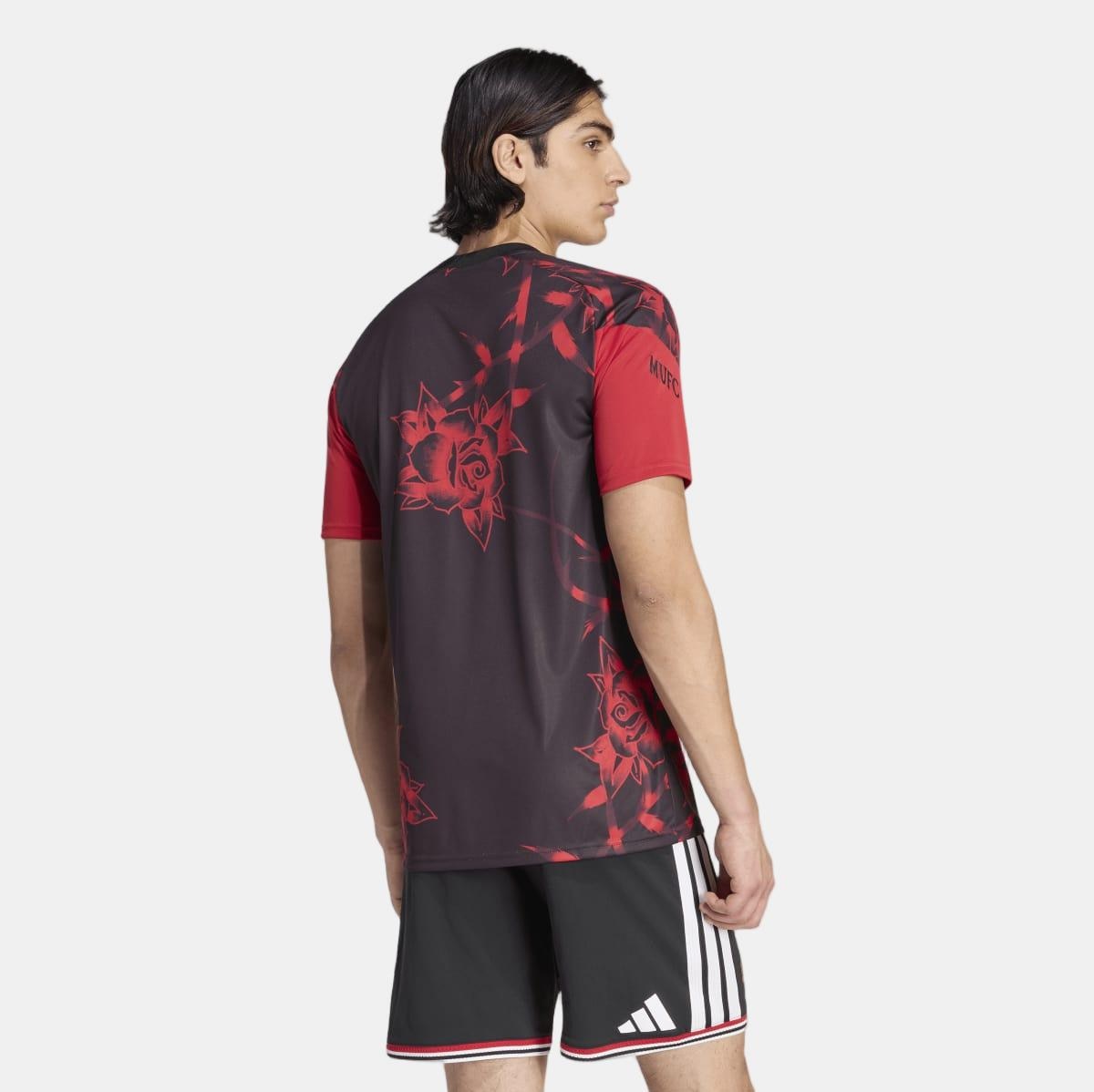 T-shirt de Homem Prematch Manchester United Fc 2026/2027 Vermelho / Preto-2