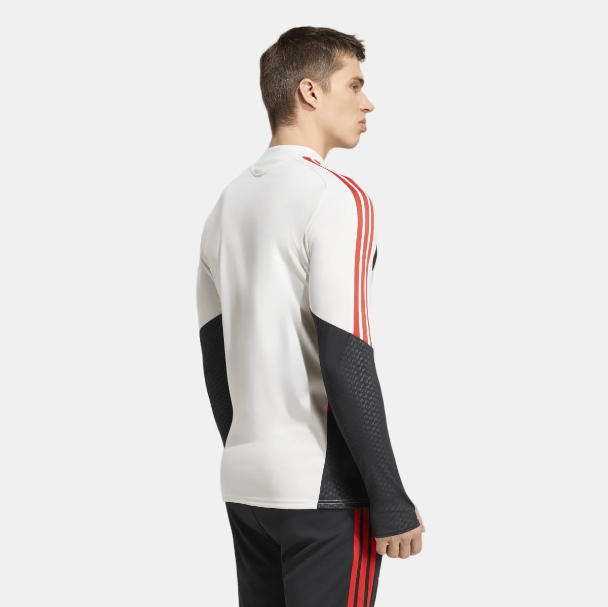 Sweatshirt Zip de Treino de Homem Sl Benfica 2026/2027 Branco / Vermelho-2