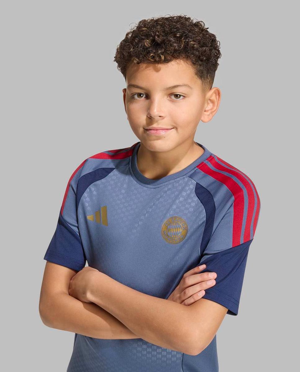 T-shirt de Criança FC Bayern Munich 2026-2027 Treino Azul-marinho-4