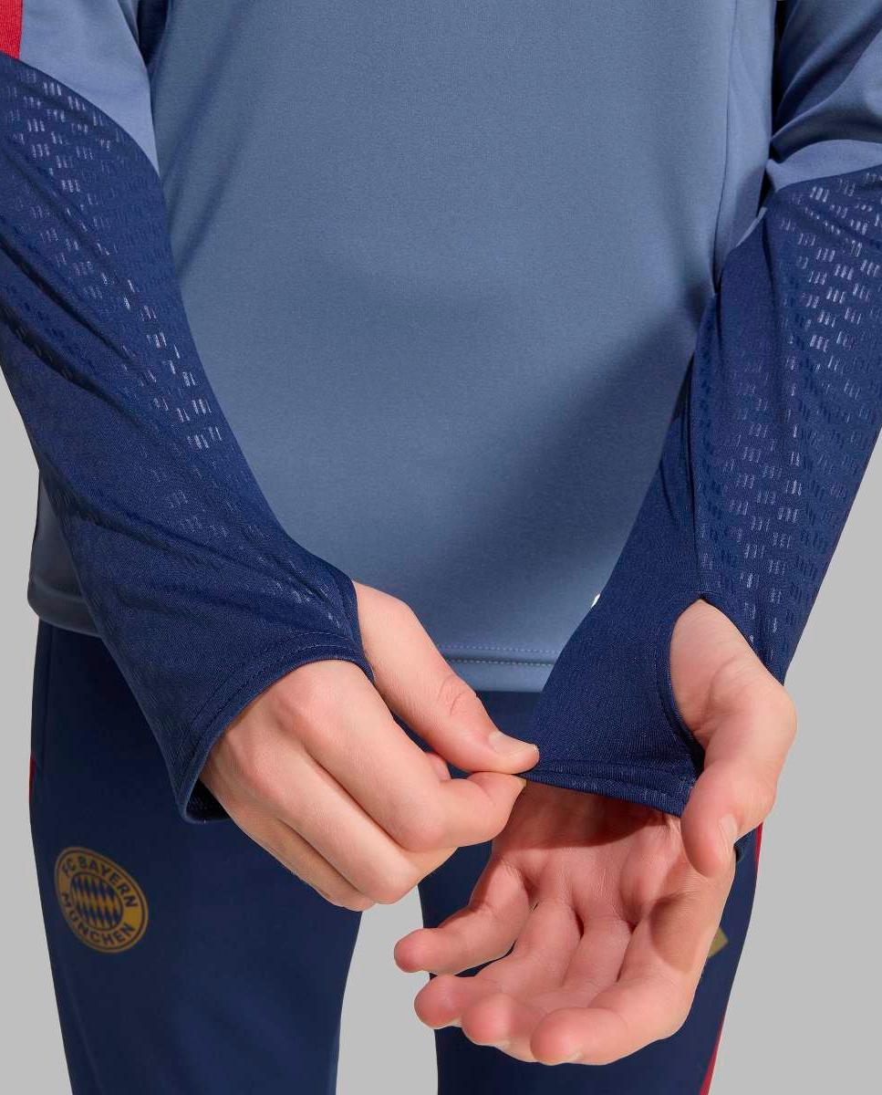 Sweatshirt de Criança FC Bayern Munich 2026-2027 Zip Treino Azul-marinho-5