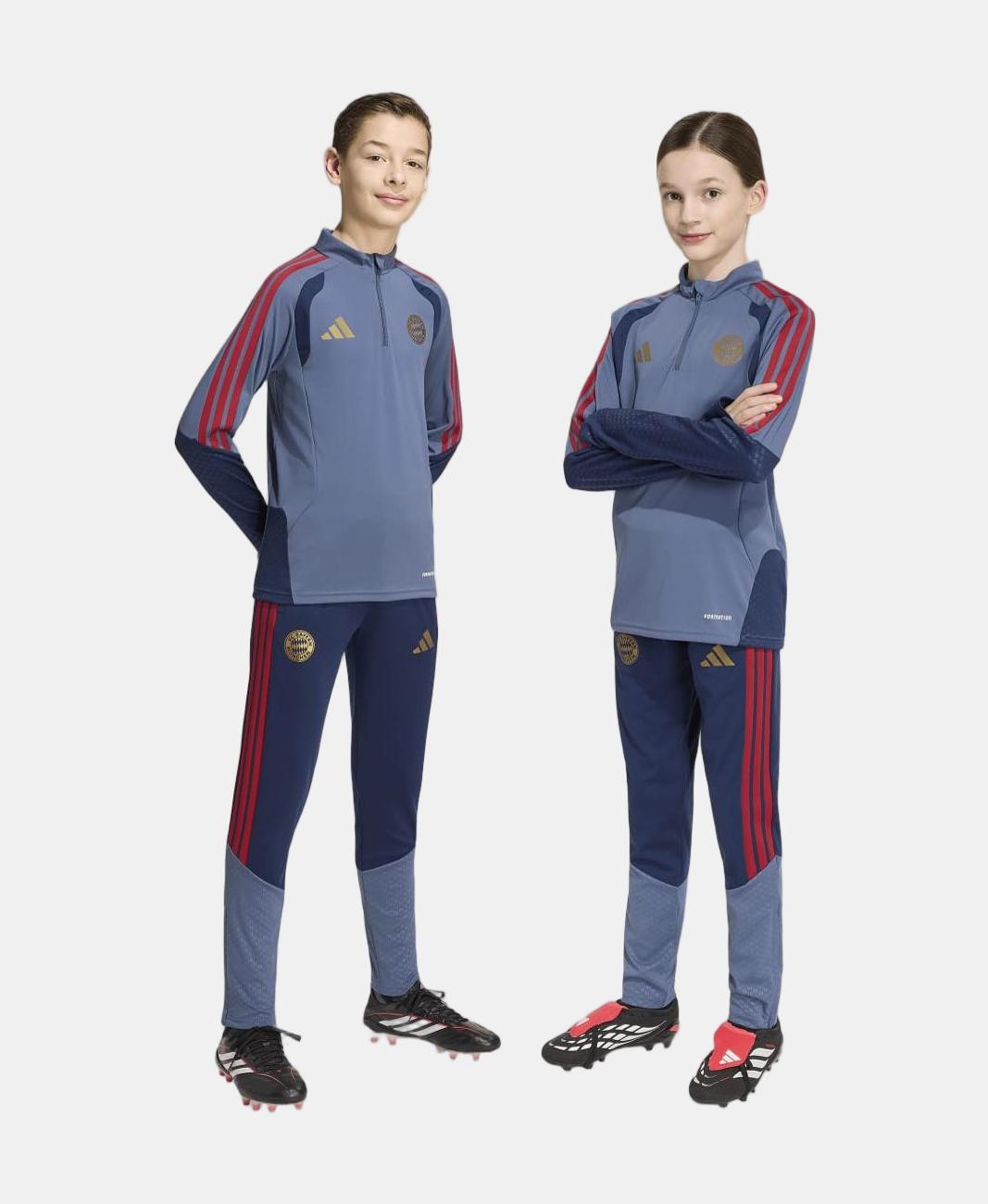Calças de Criança FC Bayern Munich 2026-2027 Treino Azul-marinho-5